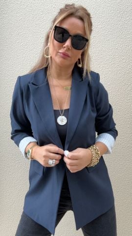 Vizard Lacivert Blazer