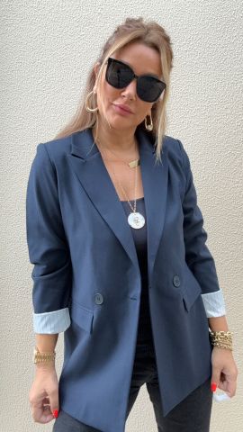 Vizard Lacivert Blazer