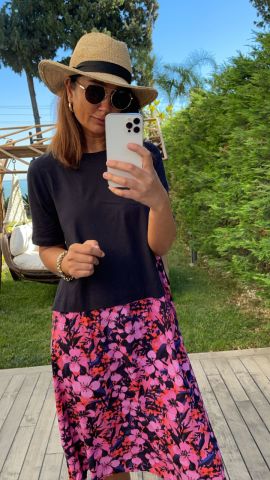 Luba Lacivert Elbise
