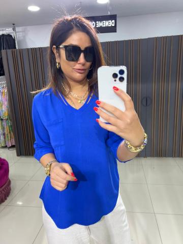 Monel Saks Bluz