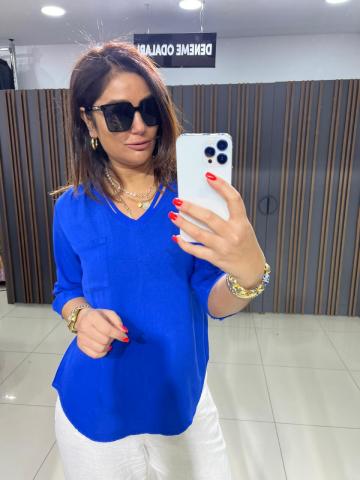Monel Saks Bluz