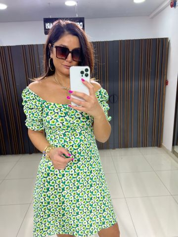 Noemi Kadın Yeşil Mini Elbise