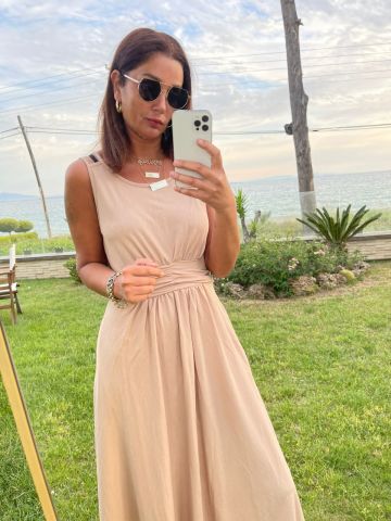 Lexi Camel Elbise