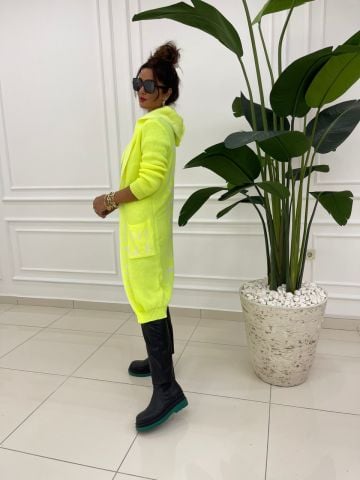 Vogg Neon Sarı Hırka