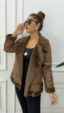 Aldona Kadın Camel Mont