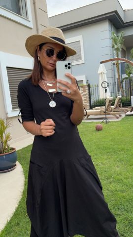 Bess Siyah Elbise
