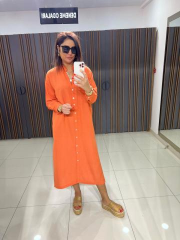 Arati Orange Elbise