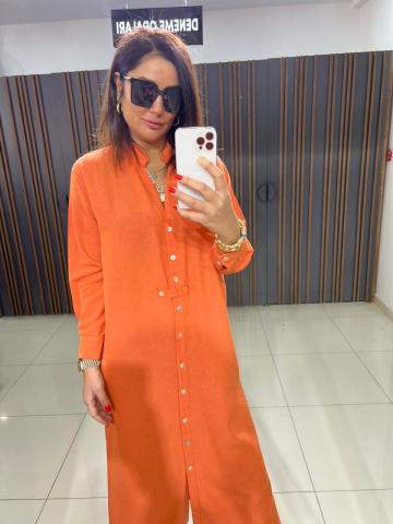 Arati Orange Elbise