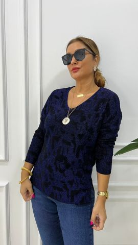 Benita Kadın Saks Triko