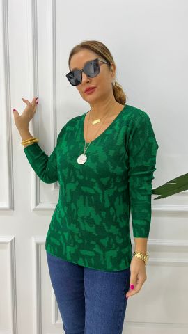 Benita Kadın Yeşil Triko