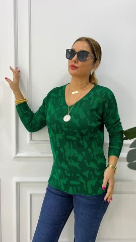 Benita Kadın Yeşil Triko