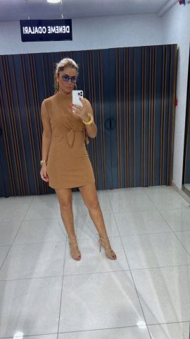Najwa Camel Elbise
