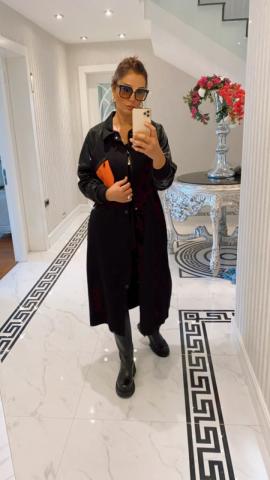 Reski Siyah Trench