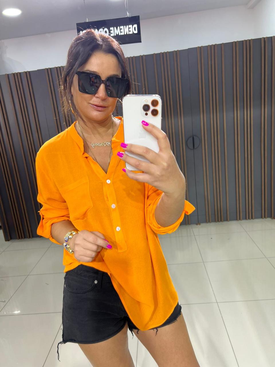 Liliy Orange Gömlek