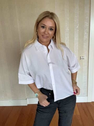 Navy Yarasakol Beyaz Gömlek