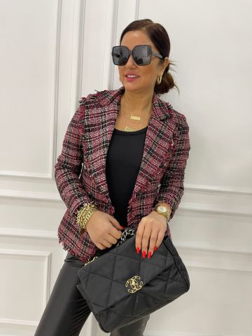 Carisa Kırmızı Blazer