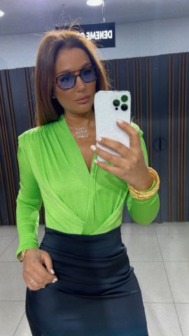 Donez Yeşil Bodysuit