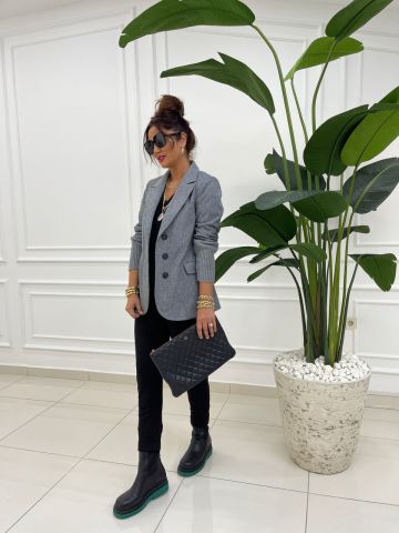Nadia Antrasit Ceket