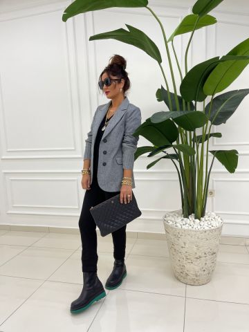 Nadia Antrasit Ceket