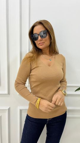 Lowen Kadın Camel Triko