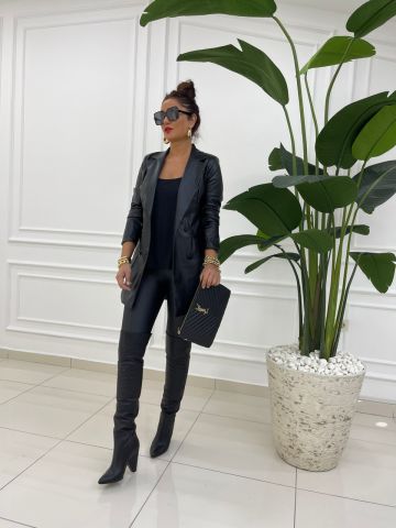 Dena Siyah Blazer