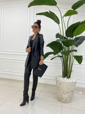 Dena Siyah Blazer