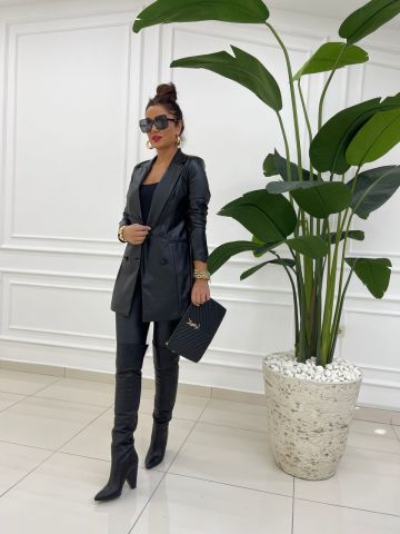 Dena Siyah Blazer