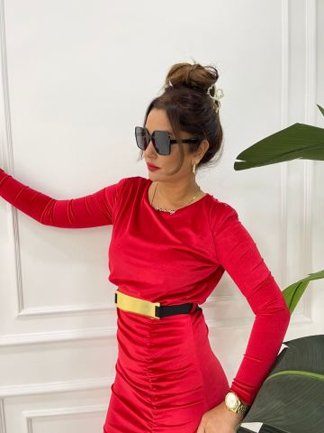 Gina Kırmızı Elbise