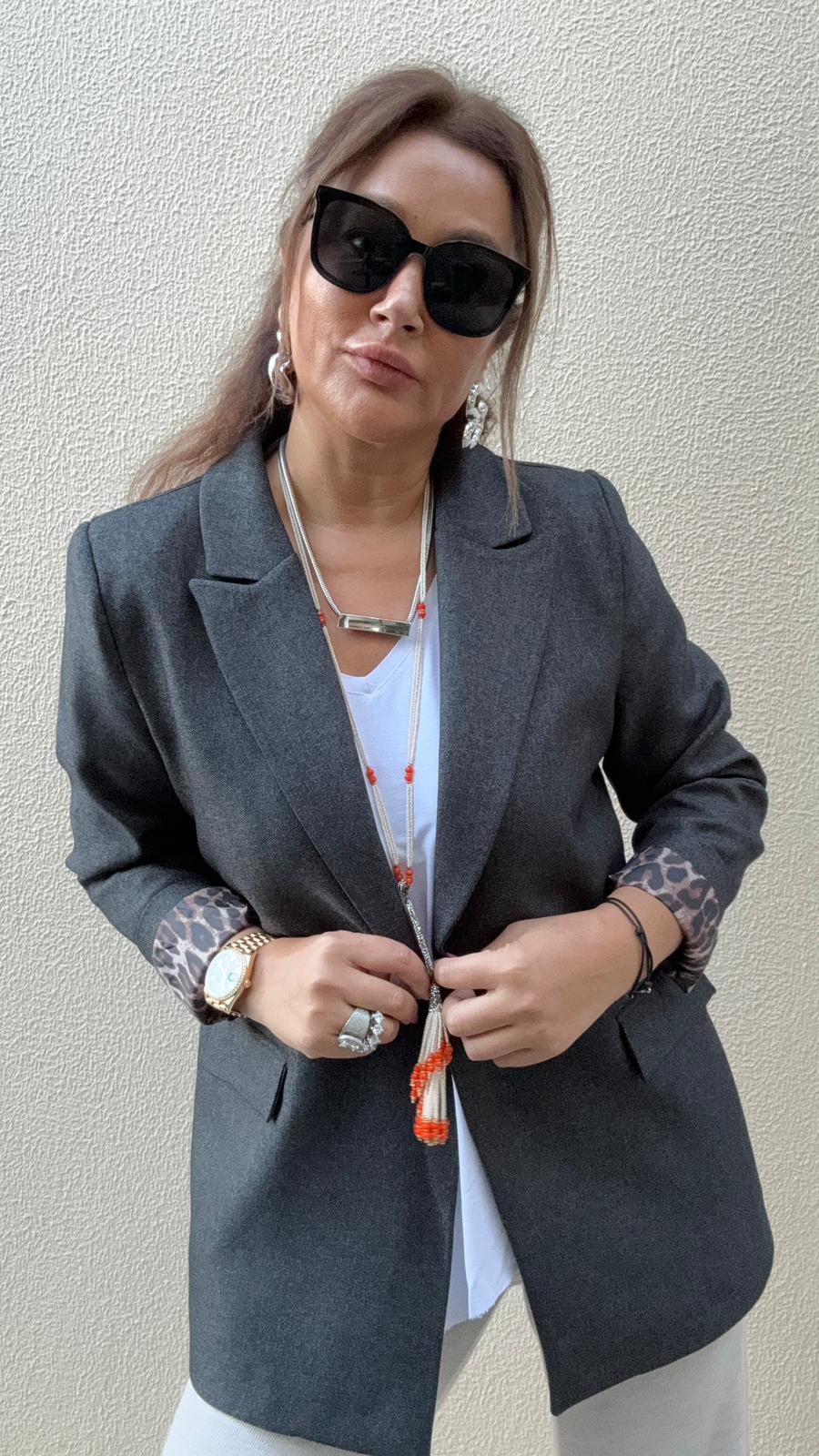 Rodes Koyu Füme Blazer