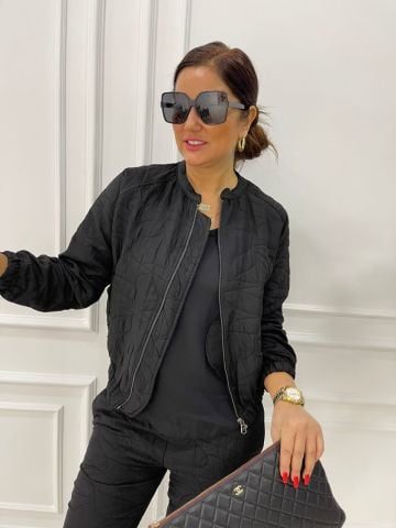 Elay Siyah Bomber Ceket
