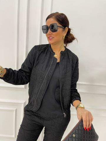 Elay Siyah Bomber Ceket