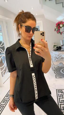 Alydona Siyah Gömlek