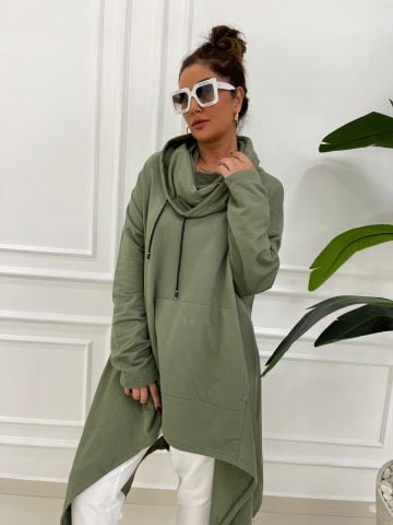 Arvilla Haki Sweat Tunik