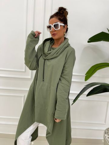 Arvilla Haki Sweat Tunik