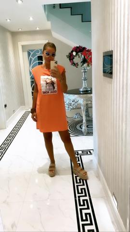 İdeal Home Oranj Elbise