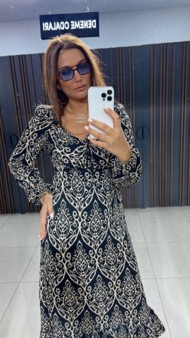 Aina Kahve Elbise