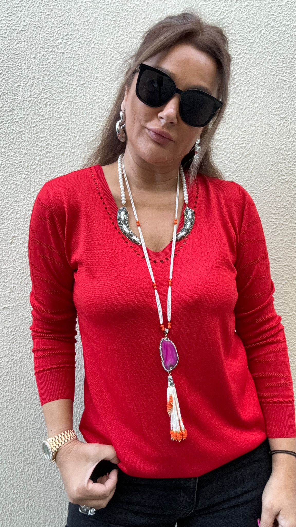 Dair Kırmızı Triko