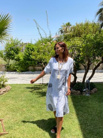 Lara Ekru Elbise