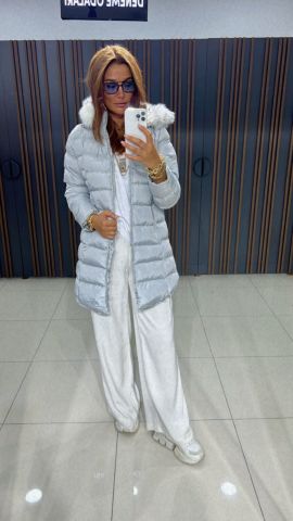Rany Kadın Gri Mont