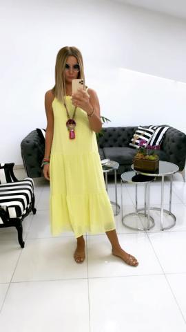 Tonya Sarı Elbise