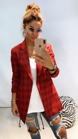 Leix Kırmızı Blazer