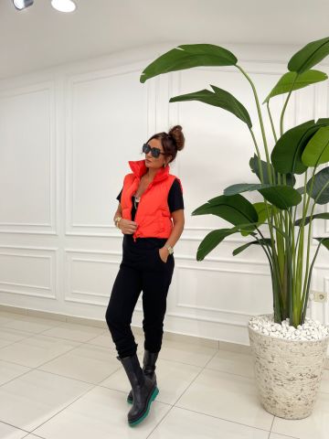 Joanne Turuncu Yelek