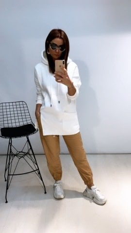 İntens Camel Deri Pantalon