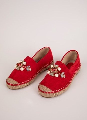 Espadril Kırmızı