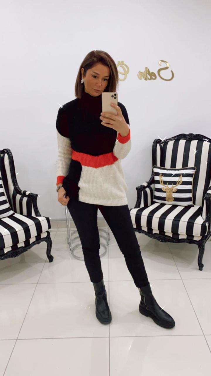 Lotte Siyah Kazak