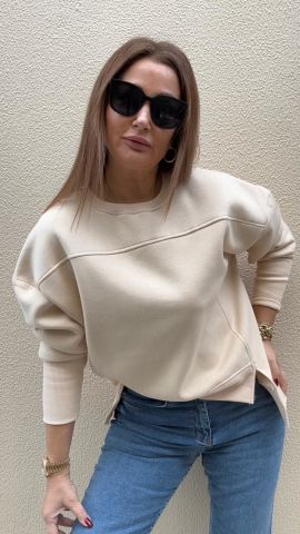 Mazel Bej Sweatshirt