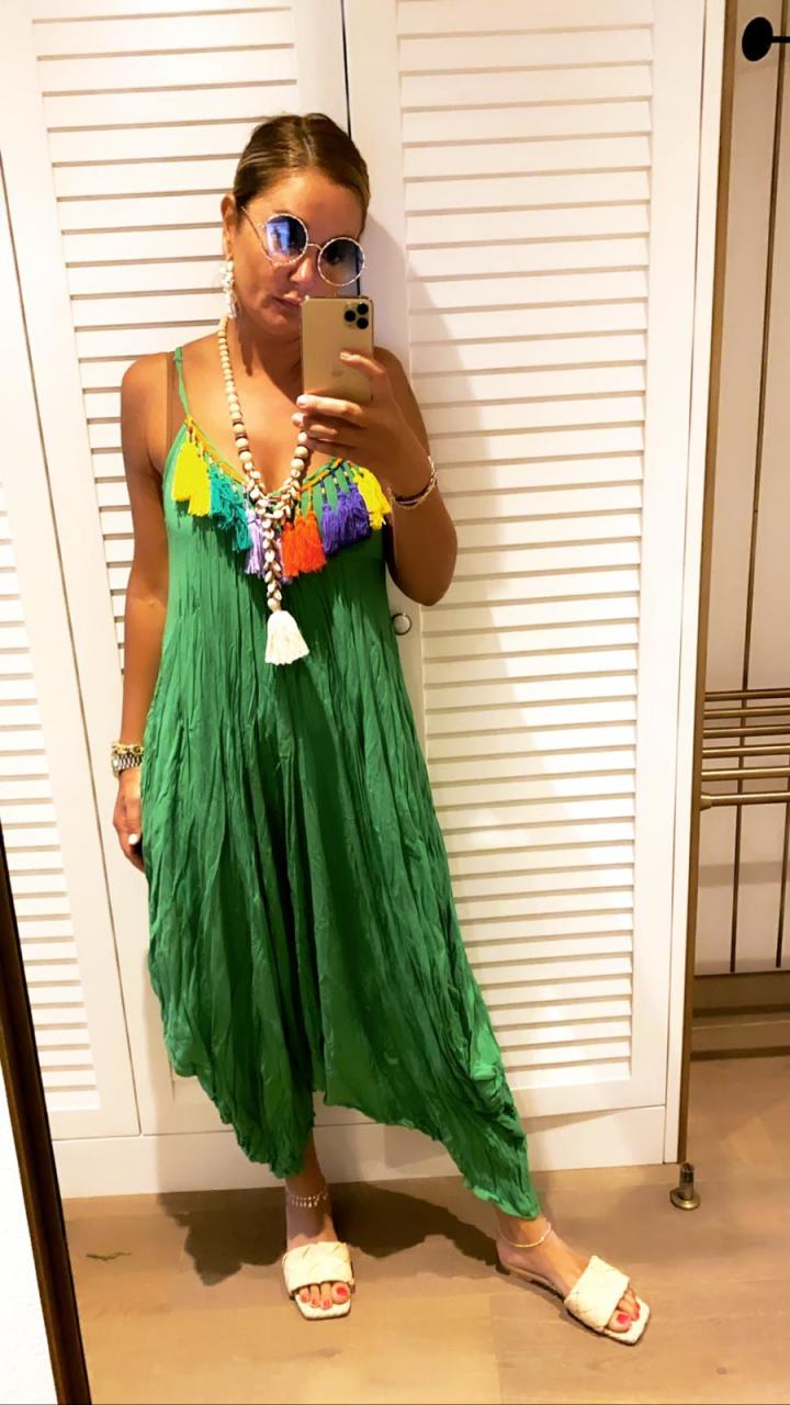 Perlas Açık Yeşil Tulum