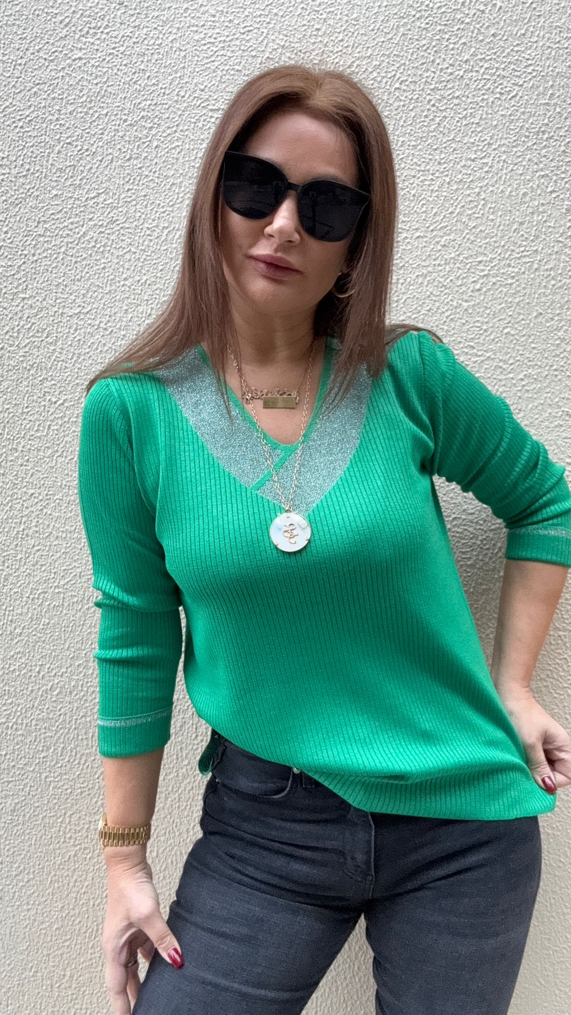 Charles Yeşil Triko