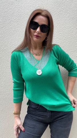 Charles Yeşil Triko