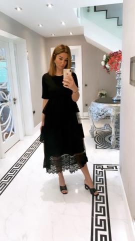 Lace Siyah Elbise